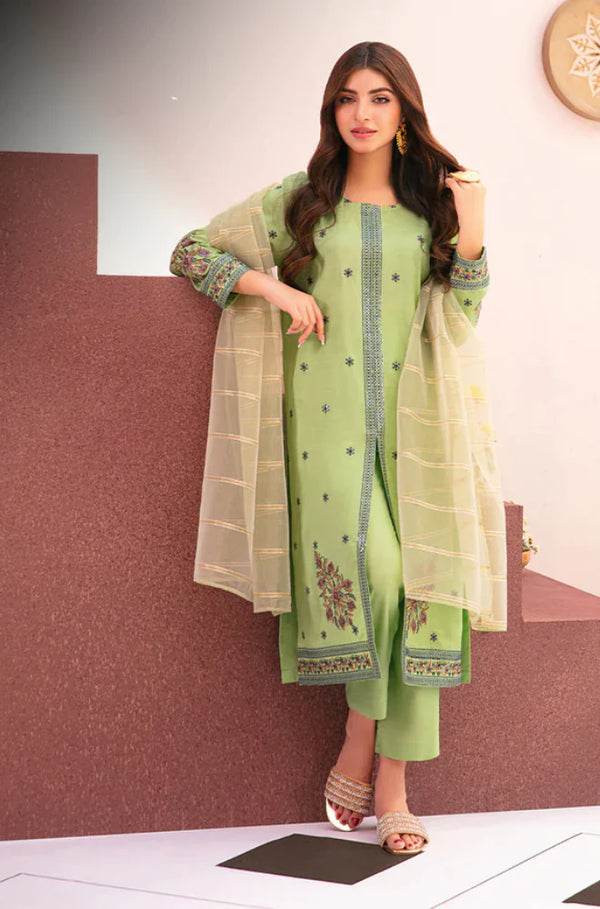3 Piece - Lawn Embroidered Suit - Z911